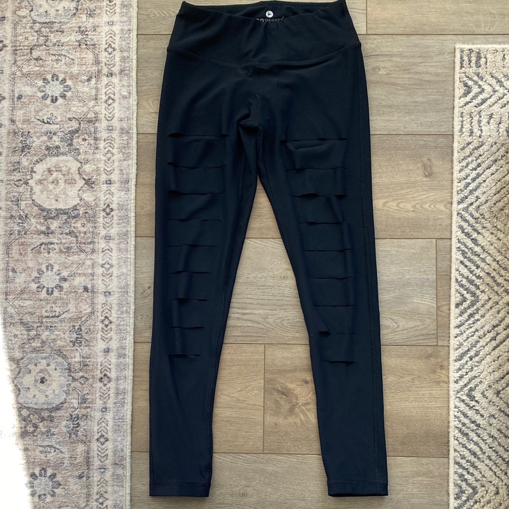 Black Leggings with Cutouts
